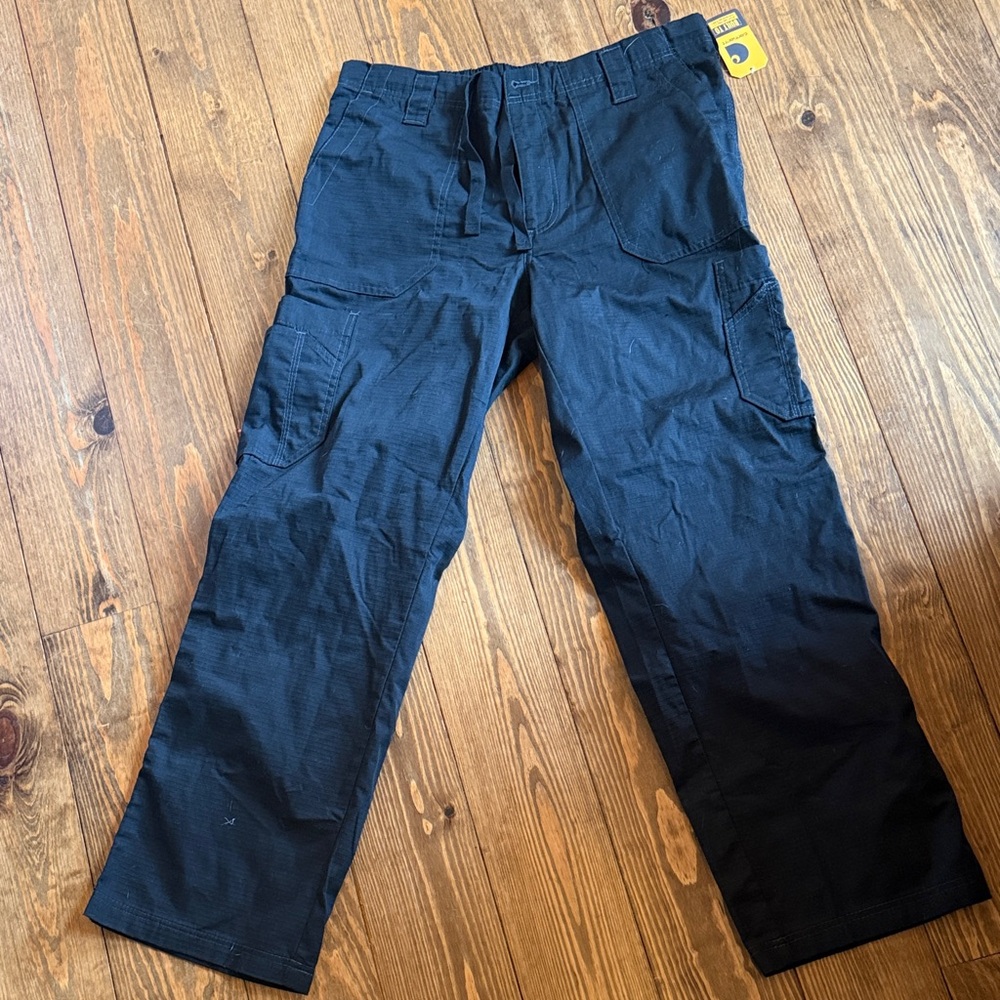 Carhartt Men's Black Cargo Scrub Pants